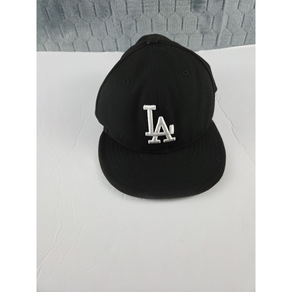 LA Dodgers MLB Snap Back Hat Black New Era 9fifty Los Angeles White Logo Mens